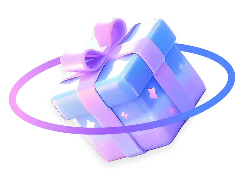 Gift box animation in a Chamet live room